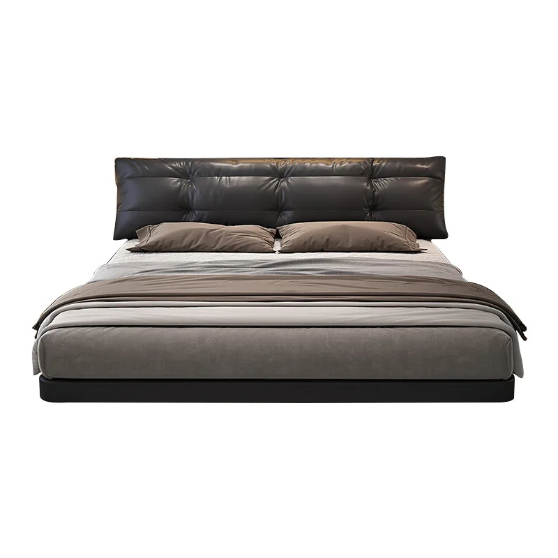 

Italian minimalist bed, master bedroom suspended bed double bed