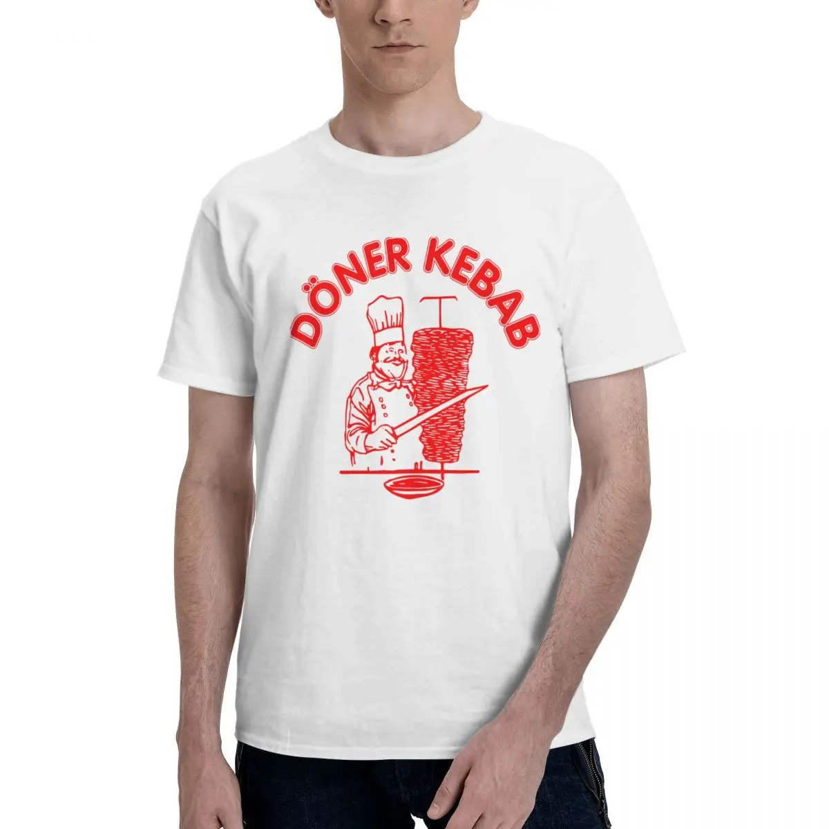 Funny Doner Kebab Awesome T Shirts Graphic Y2K Anime Crewneck Mens Women T-Shirt Tops