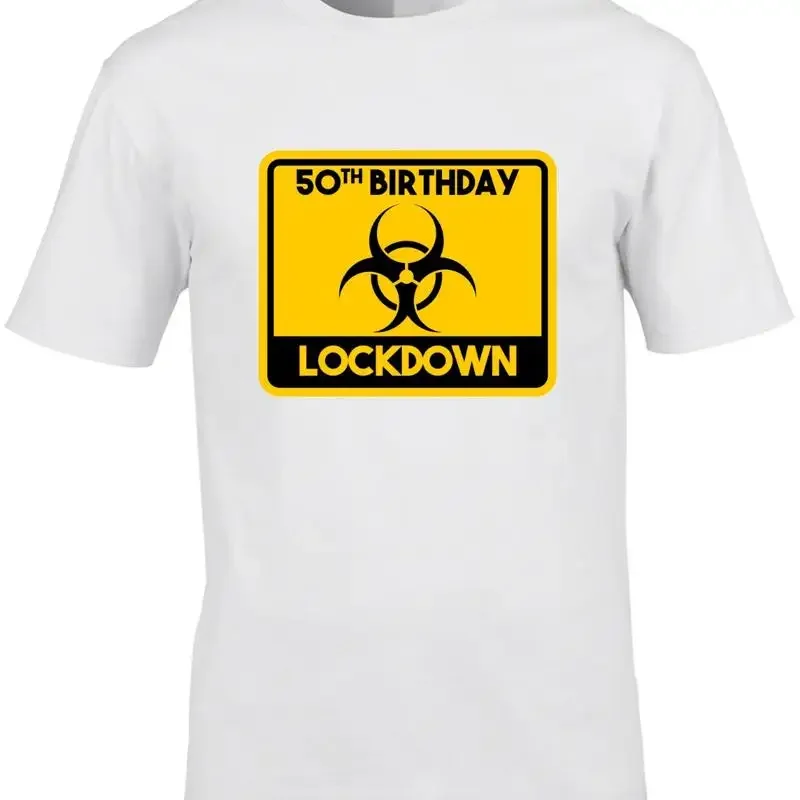 50Th Birthday Lockdown Men'S T Shirt 2020 Funny Fifty 50 Joke Quarantine