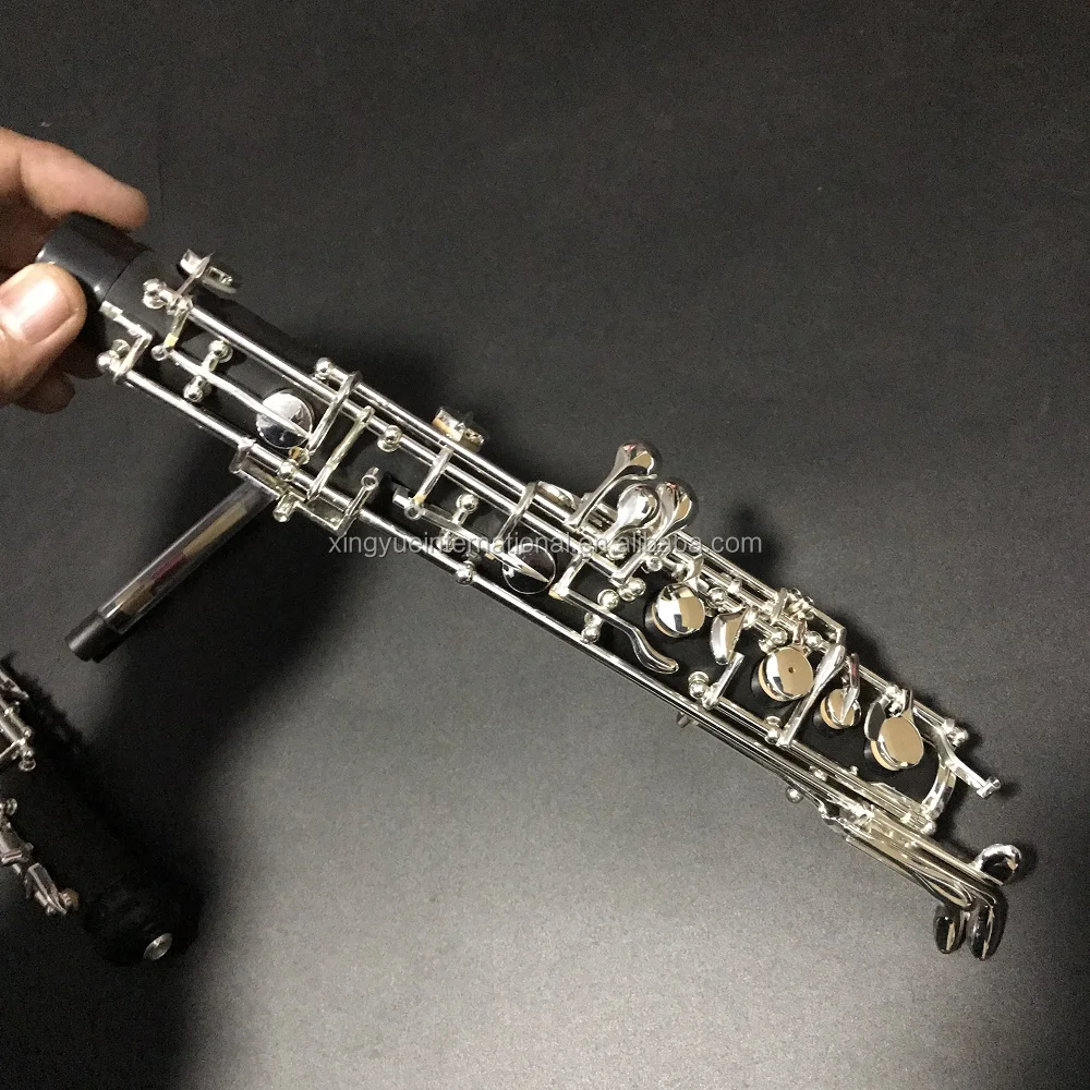 Hooqu シルバーメッキキーウッドコンポジットボディオーボエ