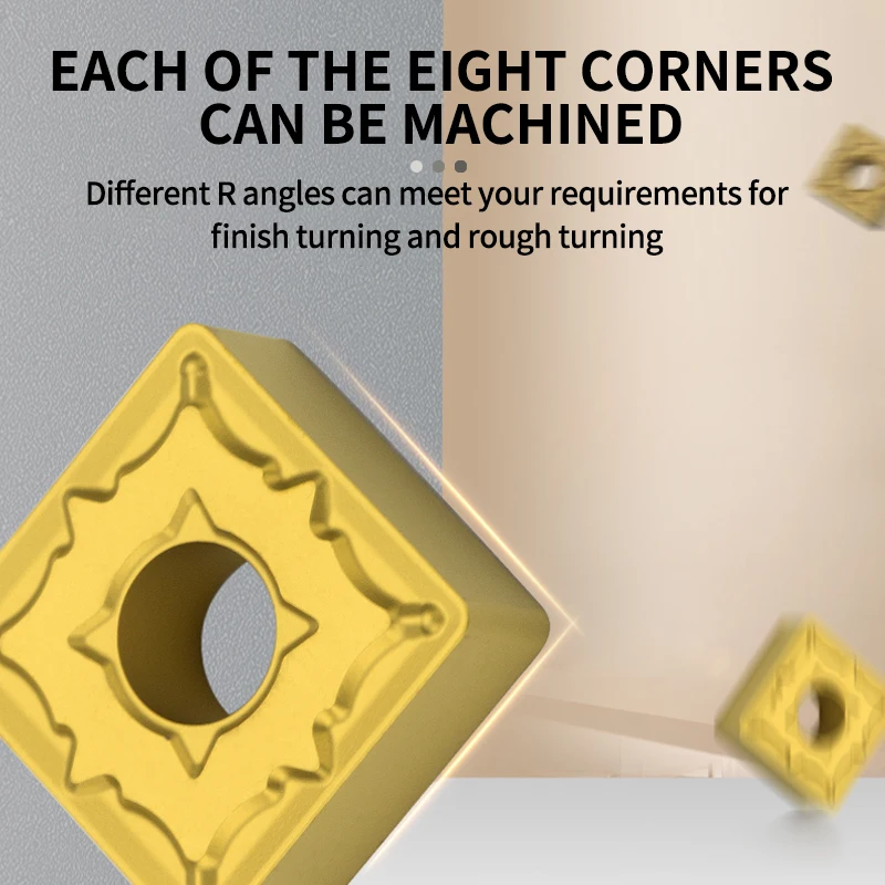

Лезвие с ЧПУ SNMG120408, квадратное токарное лезвие с прорезями из нержавеющей стали для наружных круглых керамических алюминий на тонах