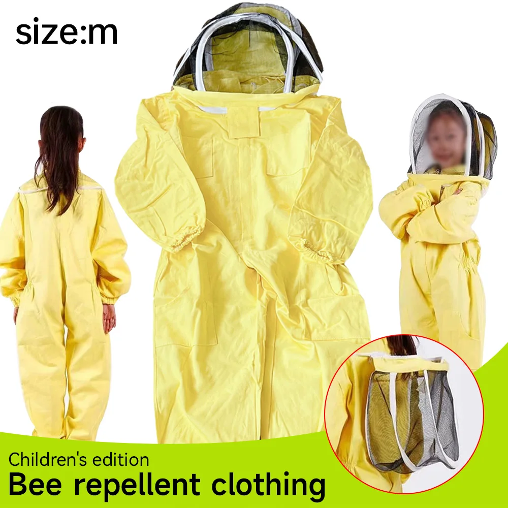 

Bee Protective Suit Breathable Fabric Hooded Clothing Beekeeping Firm Fit Beekeeping Equipment Veil Hat For Women Men Beekeeper