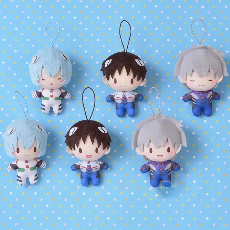 Kawaii Neon Genesis Evangelion Plüschpuppe EVA Shinji Ikari Cartoon Stofftier Dopamin-Rucksack Anime-Zubehör Perfekte Geschenke