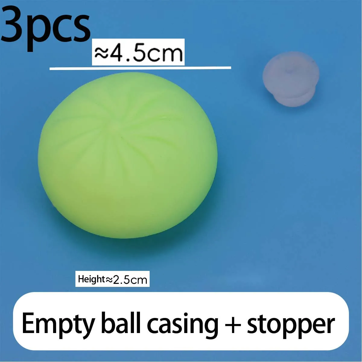 3er-Set Dumpling Squishy Weiche TPR Leere Hüllen zum Selbstgestalten mit Schaumstoffperlenfüllung – Stressabbau-Fidget-Spielzeug, Blanko-Bastelbedarf mit Stopfen