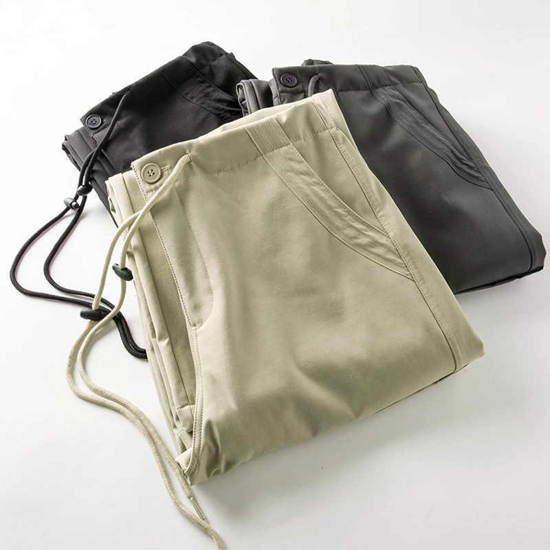 

Брюки-карго женские эластичные зимние нейлоновые штаны на подкладке шерпа рабочая рабочая одежда теплая утолщенная плюшевая уличная одежда Highstreet Daily