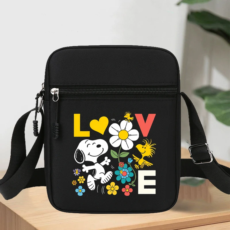 

New Snoopy Crossbody Bags for Women Kawaii Cartoon Character Printed Shoulder Bag Large Capacity Storage Bag Birthday Gifts