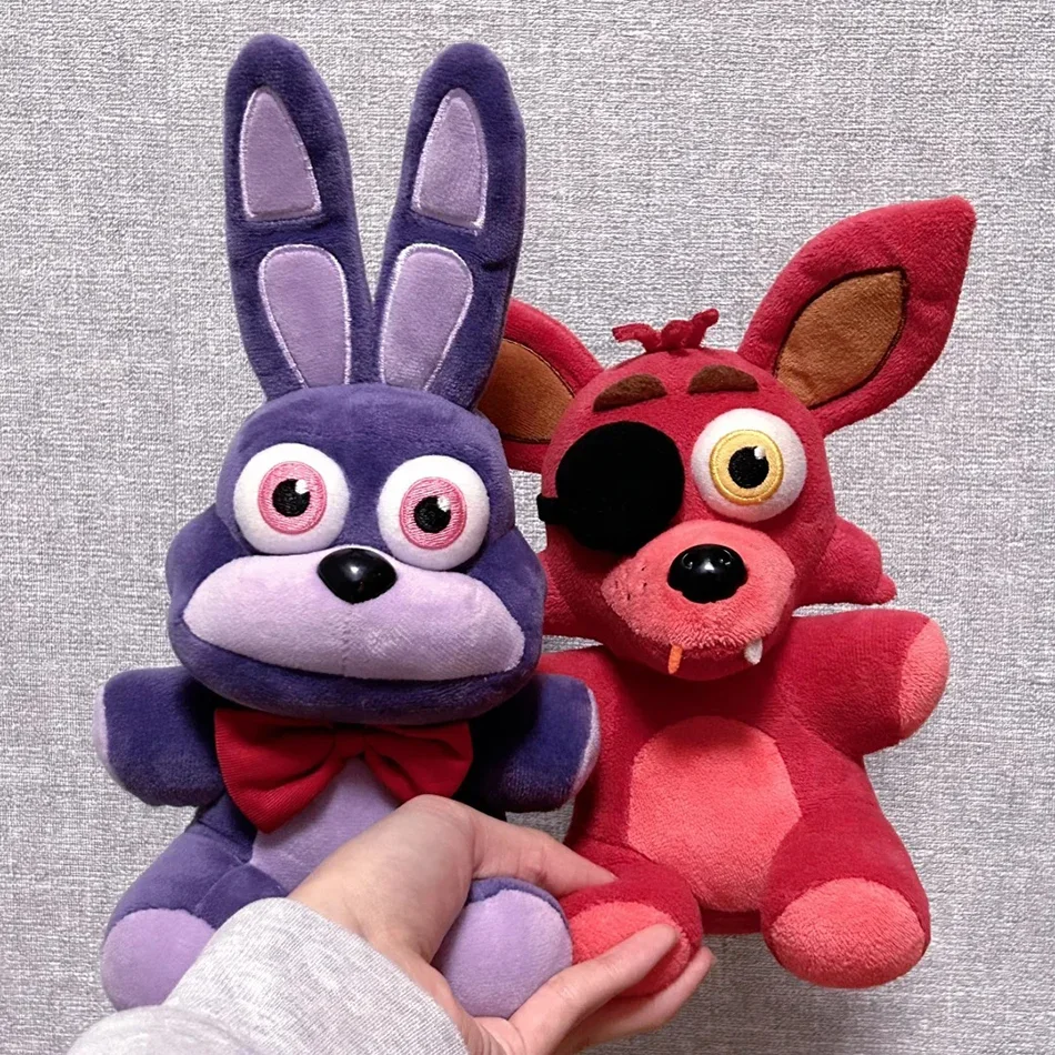 Image of Fnaf Niedliche Plüschtiere Spielpuppen 18CM Bonnie Bär Foxy Cartoon Stoffpuppen Freddy Spielzeug
