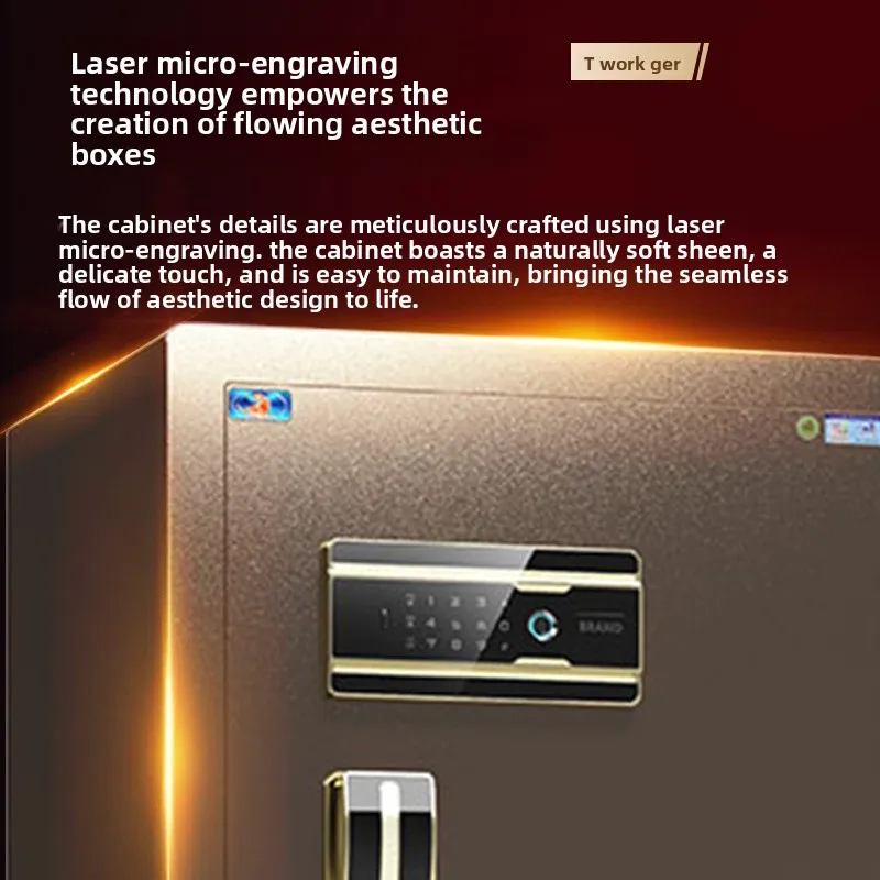 LMM large password fingerprint anti-theft all-steel WiFi smart safe into the wall small safe