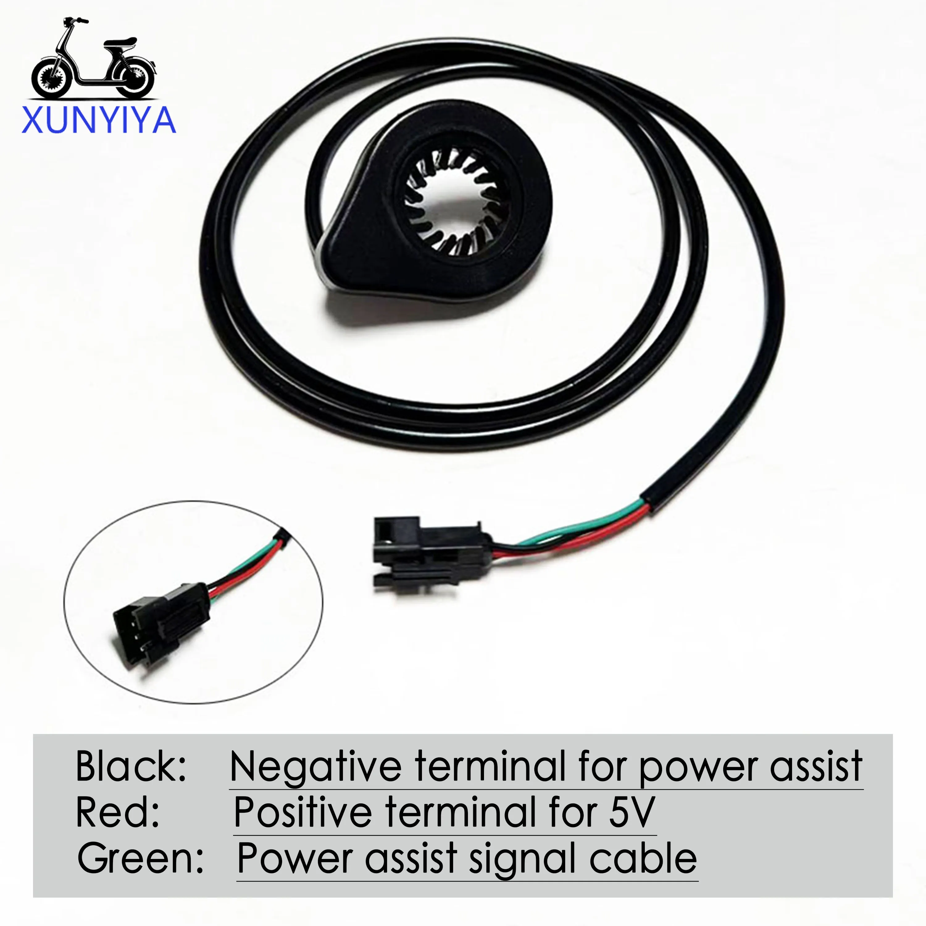 Electric bicycle pedal assist sensor, dual Hall effect sensor PAS, 12 magnetic,SM plug, 3-pin,electric bicycle accessory. image 2