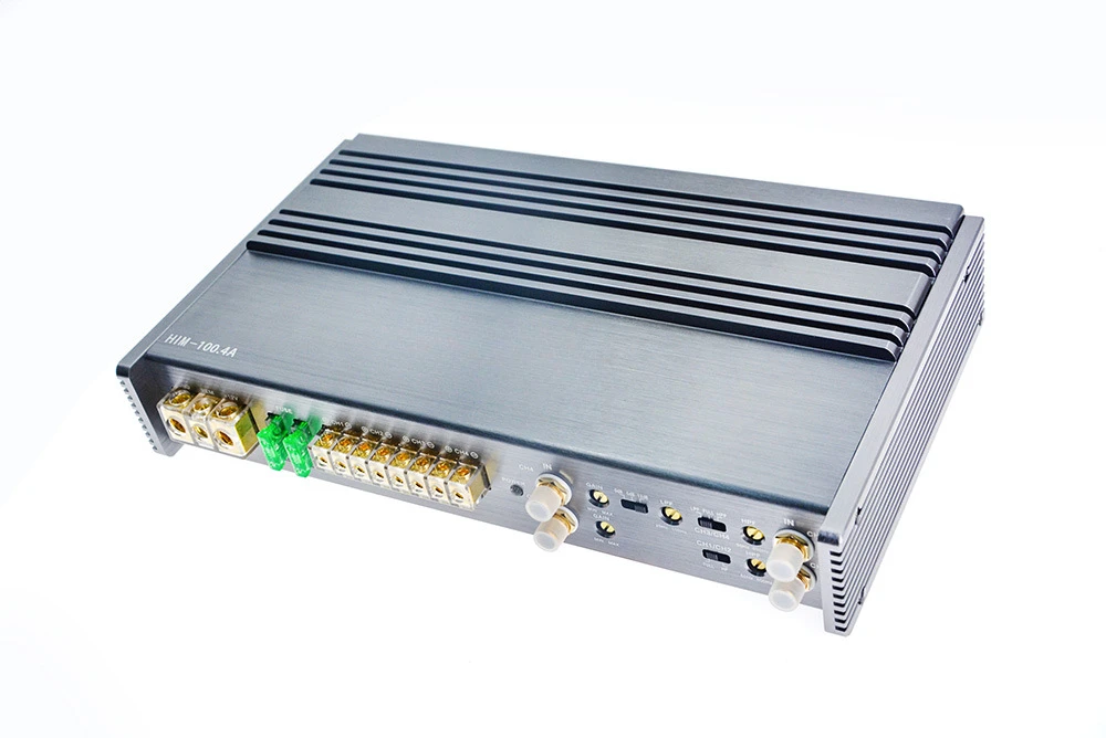 Car power amplifier audio 12V power amplifier four-way power amplifier pushable speaker HF100.4