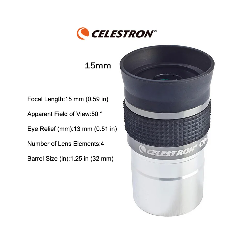 Celestron omni 15mm eyepiece  Fully Multi-Coated Metal for Astronomy Telescope