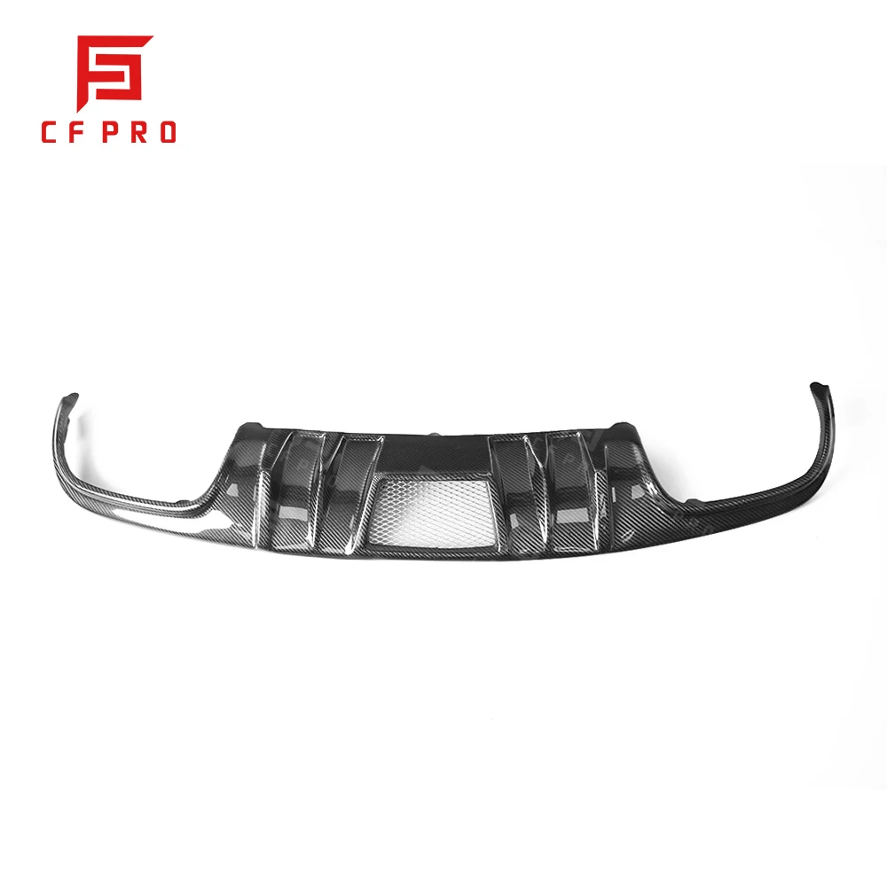 Real Carbon Fiber Car Rear Bumper Lip Diffuser Spoiler For Mercedes For Benz C Class W204 R style Accessories