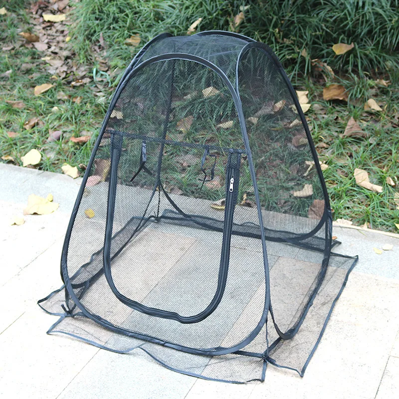 Outdoor portable tent with breathable mesh automatic bracket, anti-mosquito tent for Camping Hiking Fishing Travel