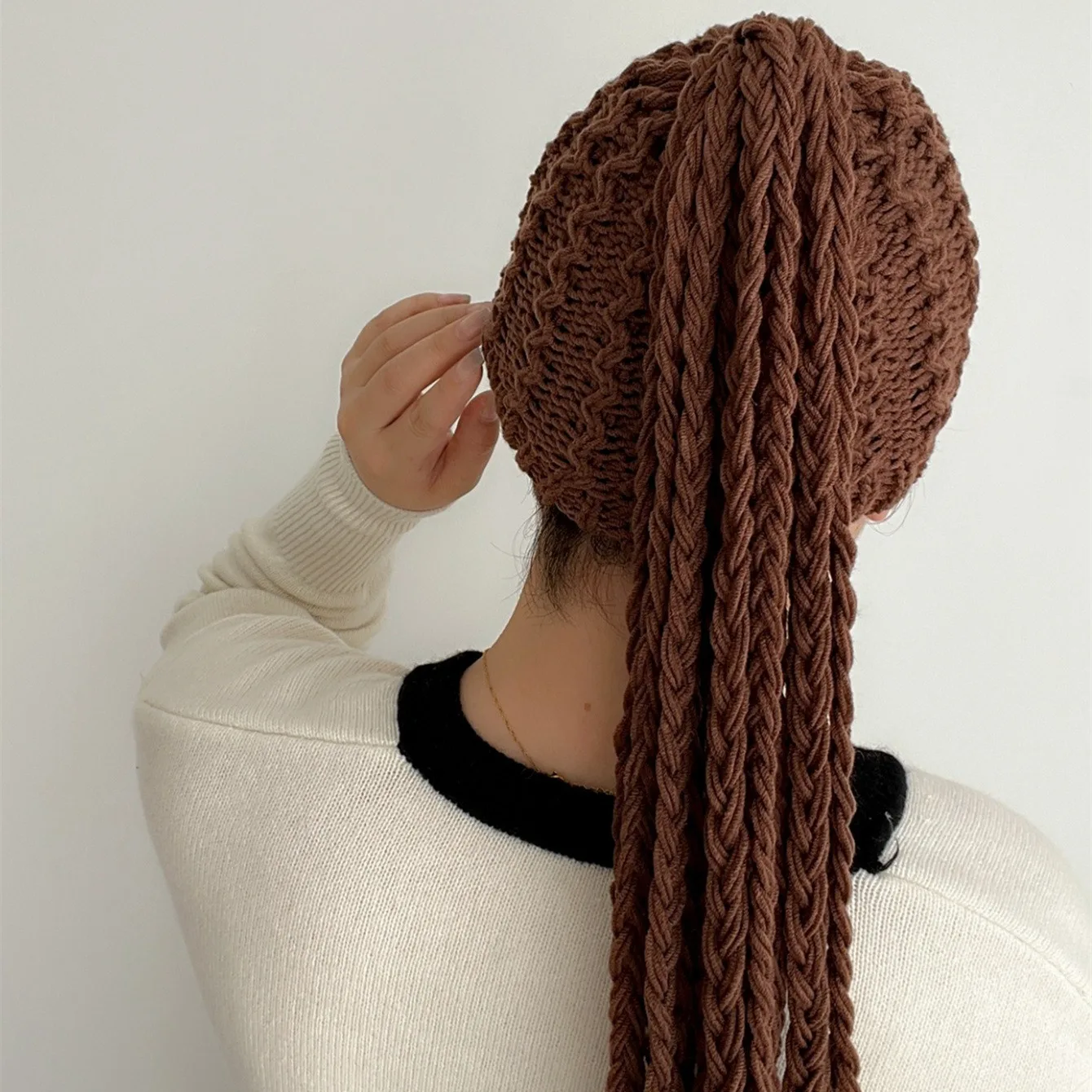 Unisex Wig Braids Hat Hip Hop Hats Knit Men Jamaica Bob Marley Rasta Beanie Winter Dreadlocks Reggae Caribbean Fancy Dress Hat