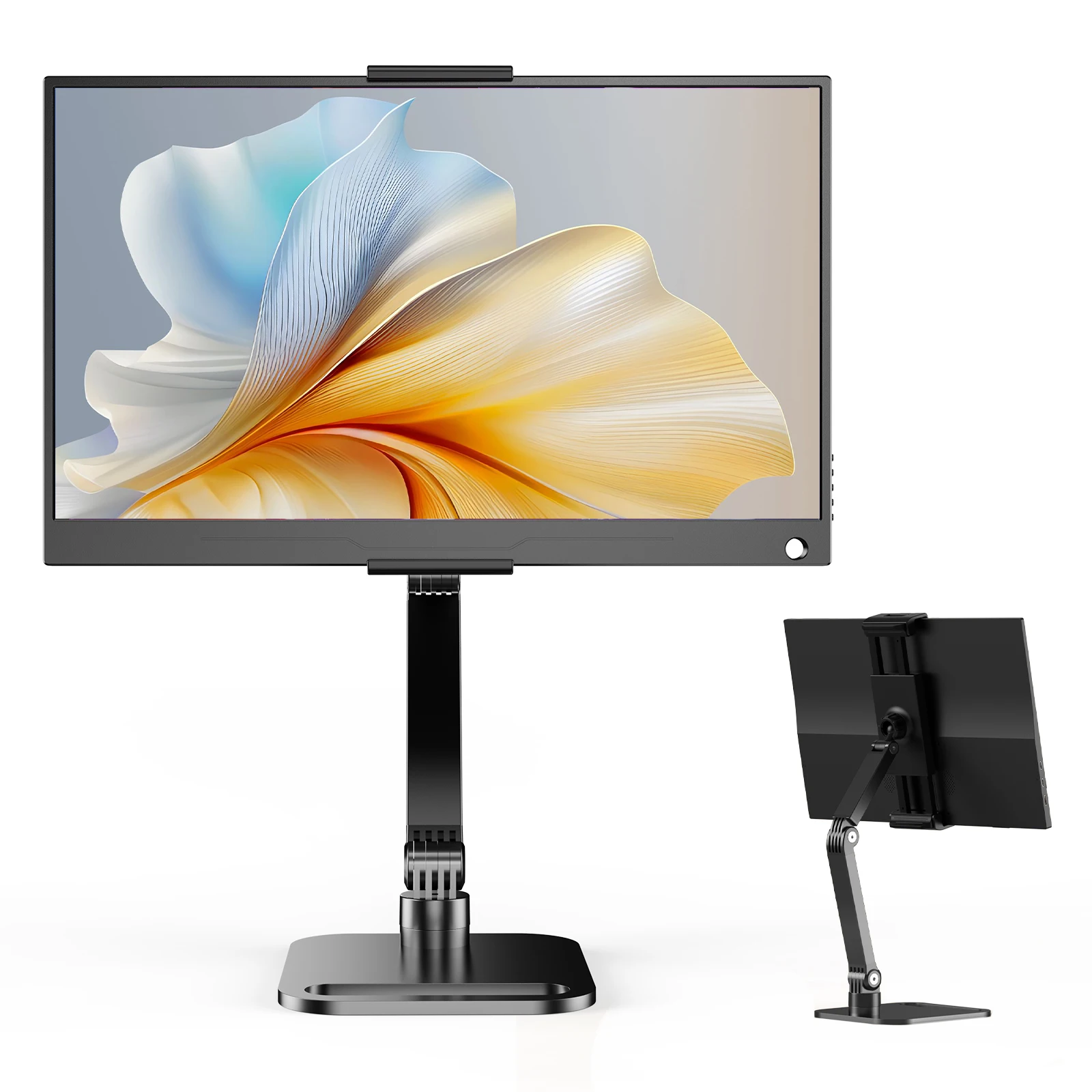 UPERFECT 360 Rotatable Aluminum Tablet Stand Foldable Multi-Angle Desk Holder for 4.7-18 Inch iPad Portable Monitor Kindle