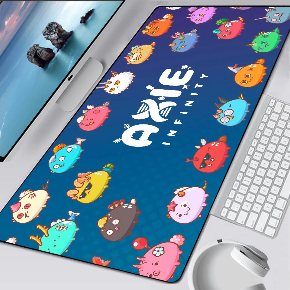 Axie Infinity Large Gaming Mouse Pad Computer Mousepad PC Gamer Mouse Mat Laptop Mausepad XXL Mouse Carpet Keyboard Mat Desk Pad