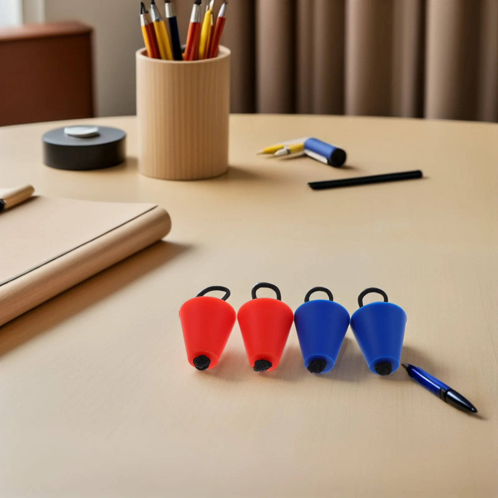 

4Pcs Bright Red Blue Silicone Scupper Plugs Waterproof Drain Stoppers for Kayak Canoe Boat Universal Fit Accessories