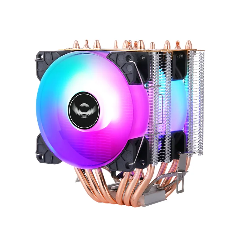 Colorful Lamp Compatible Xeon E5 X99 Twin Towers Cooler 4/6 Heat Pipe Air-Cooled CPU Fan for LGA2011 115x 1200 1700 1851 AM5 AM4 view 6