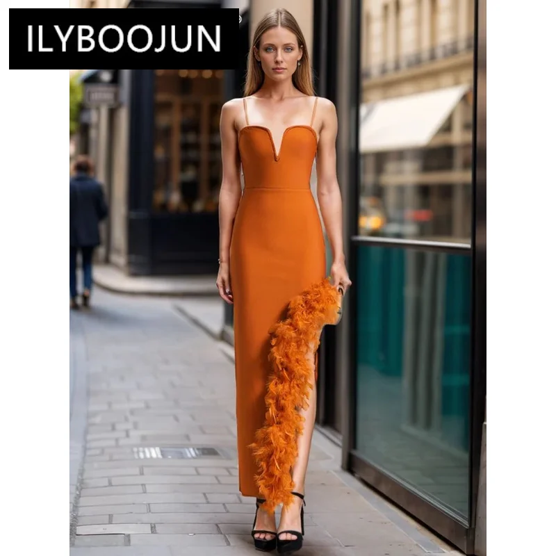 

ILYBOOJUN Solid Slimming Temperament Dresses For Women Strapless Sleeveless High Waist Spliced Raw Hem Dress Female Fashion