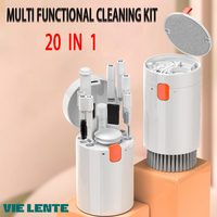 20-in-1 Cleaner Kit Computer Keyboard Brush Earphones Cleaning Pen Screen Cleaning Spray Bottle Cleaning Tools Keycap Puller Set