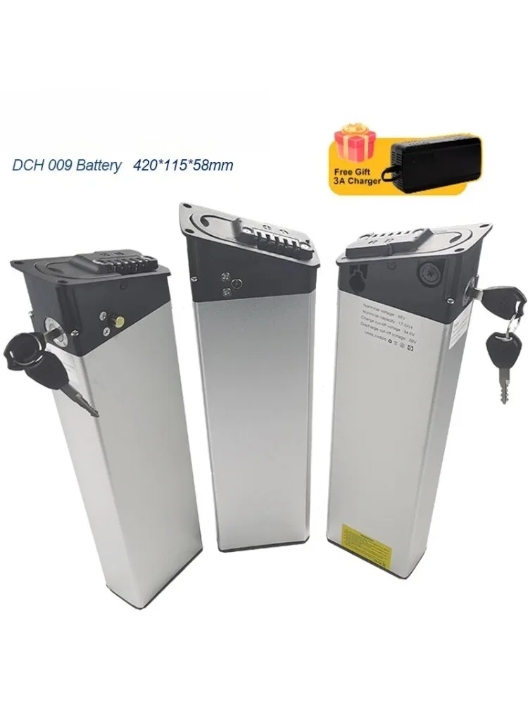 Batterie de remplacement 48V/52V 17Ah-10.5Ah pour le nouveau moteur Engwe EP-2 Pro amélioré, MATE X Bike DCH-009