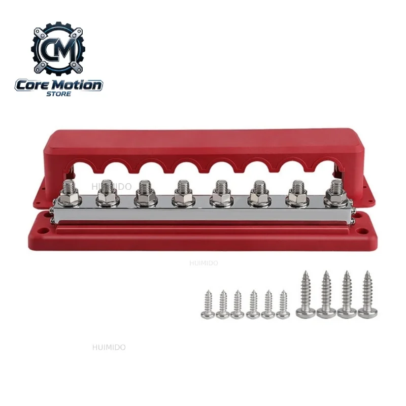Heavy Duty 600A Bus Bar Power Distribution Block Busbar Box (3/8