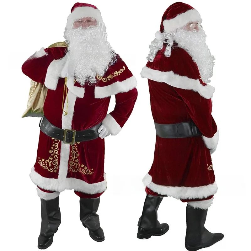 

Костюм для выступлений Cisas S Claus для взрослых, хлопковый традиционный китайский сценический костюм для праздника и парадов