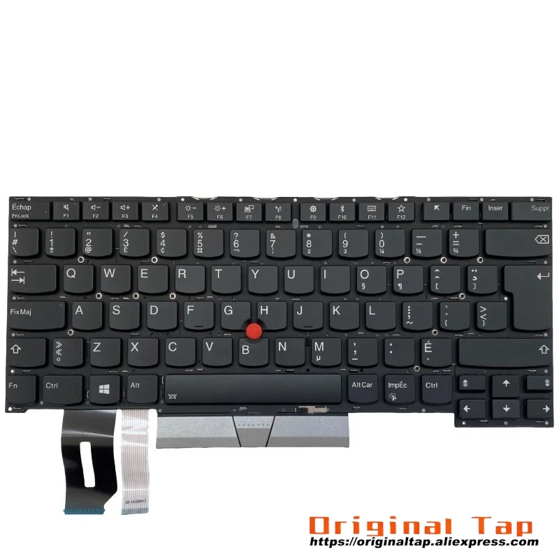 CFR Canadian French Backlit Keyboard for Lenovo Thinkpad T490s T495s SN20S33946