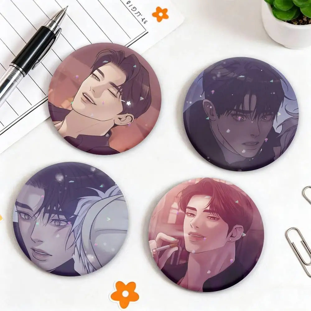 BL Drama Manhwa P-Pearl B-Boy  Button Pins Backpack Clothing Decor Brooch Badge Jewelry Gifts for Kids