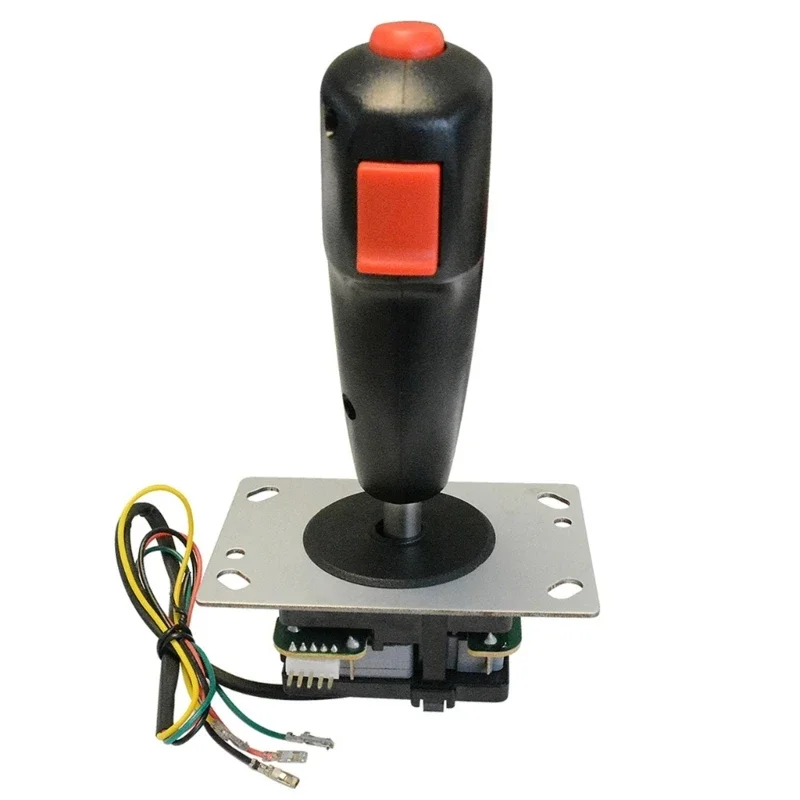 Arcade Joystick Flight With Vibration Trigger Joystick Red Top Button 8 Way Direction Control Wshaft Arcade