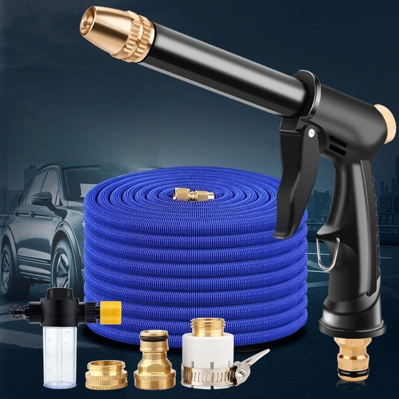 

Домашний пистолет для мойки автомобиля высокого давления, гибкий расширяемый шланг, автомобильные аксессуары, портативная насадка для мойки автомобиля, комплект спринклера, водяной пистолет