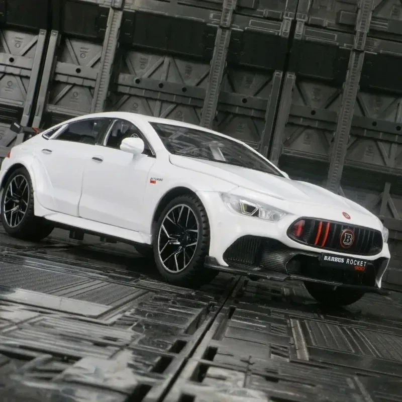 

New 1:24 Mercedes-Benz ROCKET 900 Street car version Alloy Metal Diecast Car Model Sound Light Car Collection Gift Toys