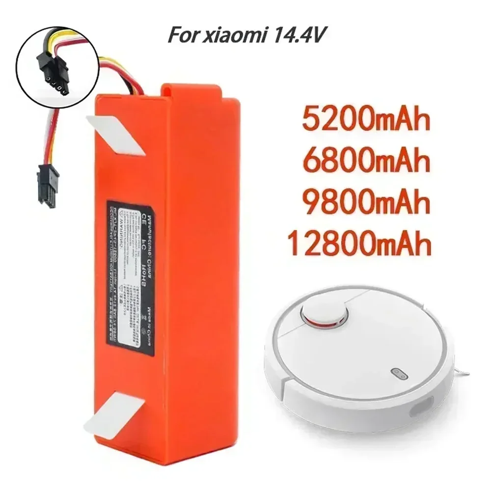 14.8V 4P2S 14.4V Li-ion Battery Robotic Vacuum Cleaner Replacement Battery for Xiaomi Robot Roborock S55 S50 S51 Accessory Spare