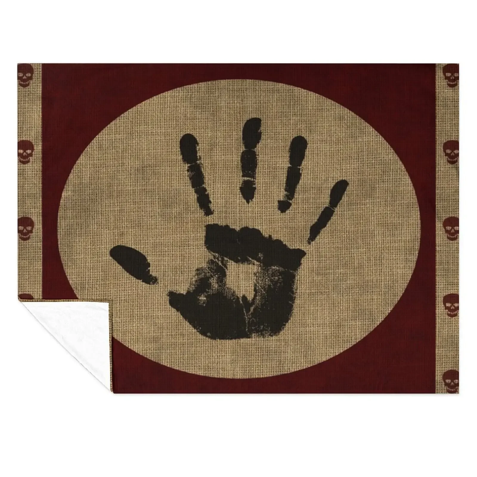 

TES Tapestry 18 - Flag of the Dark Brotherhood Throw Blanket Multi-Purpose Fashion Sofas Hairys wednesday Blankets
