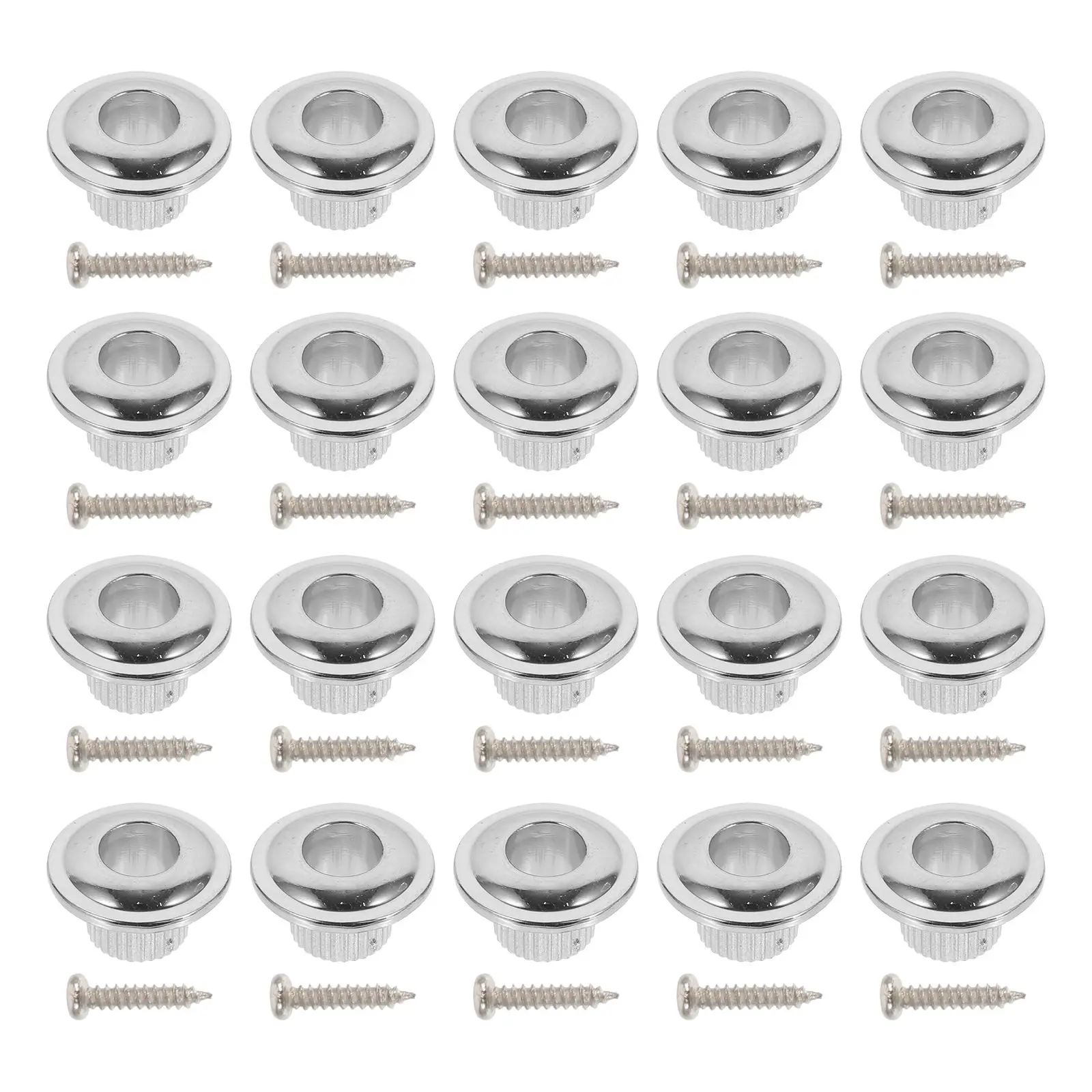 

18set Silver Plated String Tuning Pegs Acoustic Guitar Parts Durable Replacement Knobs Long Life Easy Install Guitar Accessories