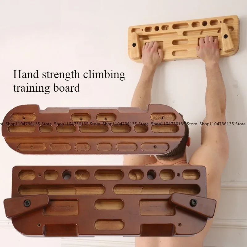 Climbing Board Finger Board Finger Forearm Strength Training Pull-up Grip Portable Wooden Fitness Climbing Board