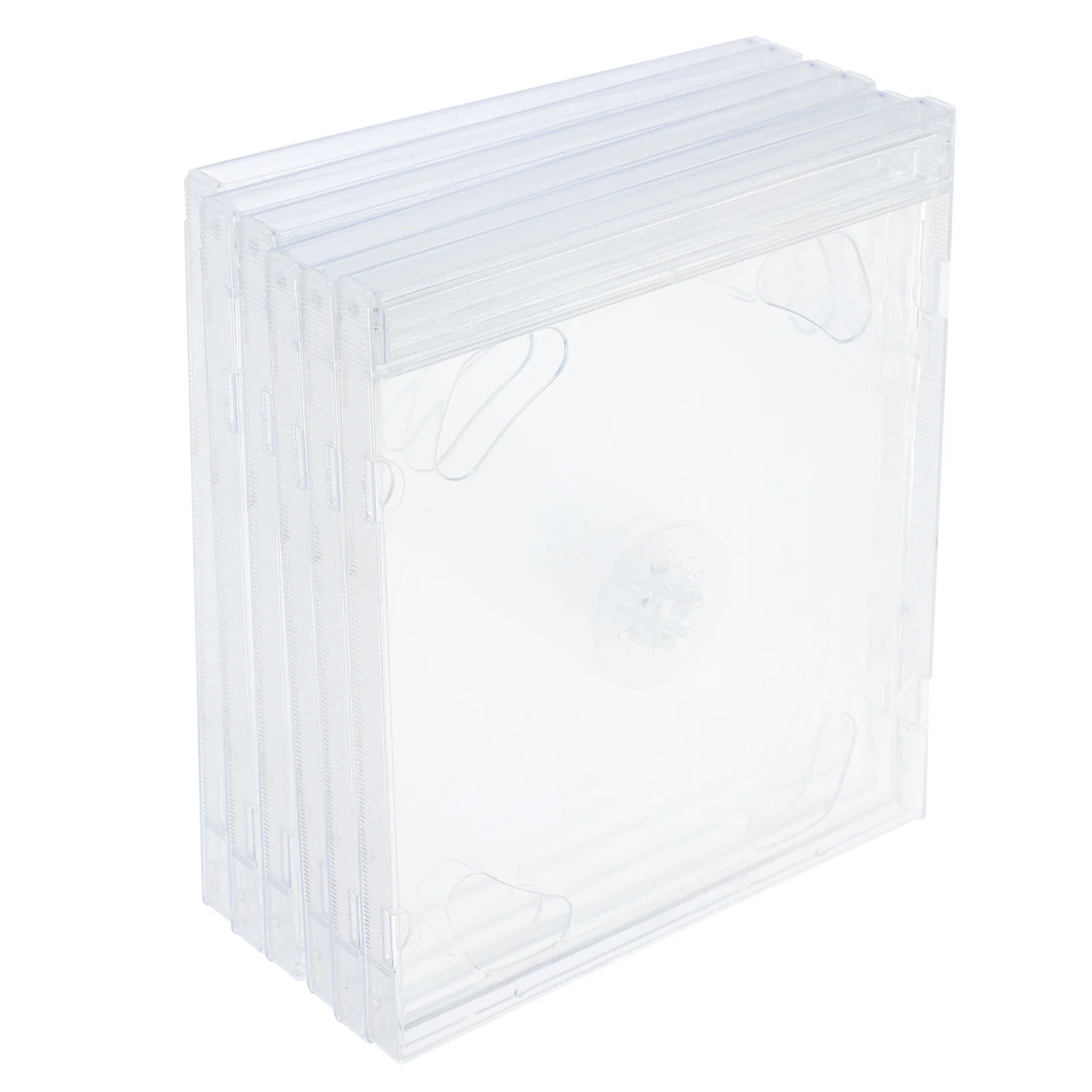 

6Pcs Cd Jewel Cases Clear Compact Portable Disc Storage Holders Organizer Box for Travel Home Car Cd Box Dvd Cases