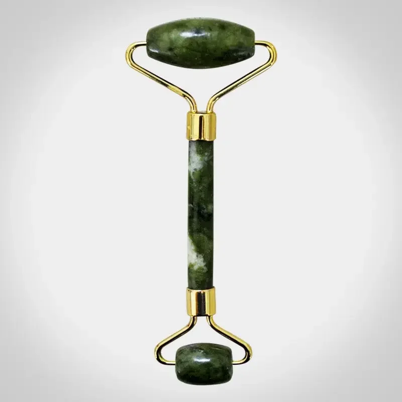 スキンケアクォーツストーン天然フェイスジェイドローラーセット冷却アイグアシャツールフェイシャルビューティーマッサージフェイスジェイドホイール火山岩