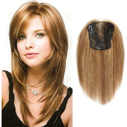 P4/27 gerade Haars pange in Haar Topper Verlängerung menschliches Haar Schweizer Spitze Topper für Frauen Toupet Haarteil Perücke 12x13cm Top Perücke