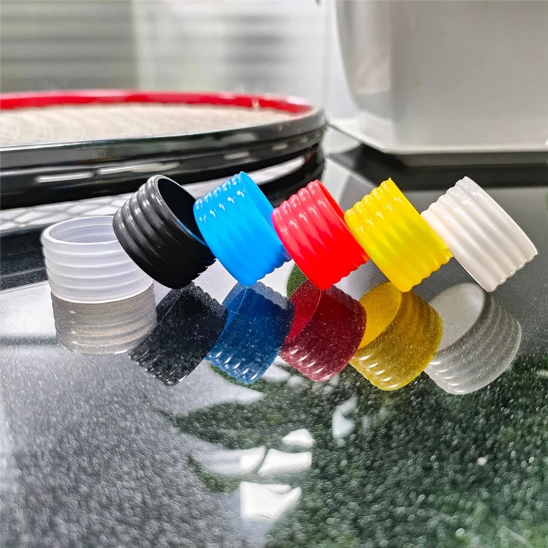 

B06C-Силиконовая ручка для ракетки, уплотнительное кольцо для теннисной ракетки для бадминтона, впитывающий пот ремень, фиксированное силиконовое кольцо