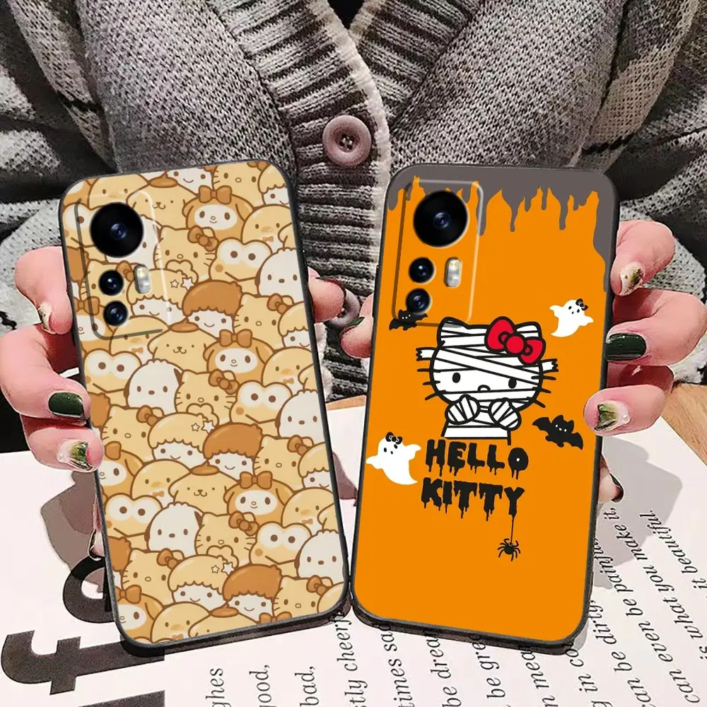 My M-Melody K-Kuromi Hello K-kitty Phone Case For Xiaomi 13 12 12X 12T 11 11T 10 9 8 Pro Lite Plus Case Funda Shell Capa Cover