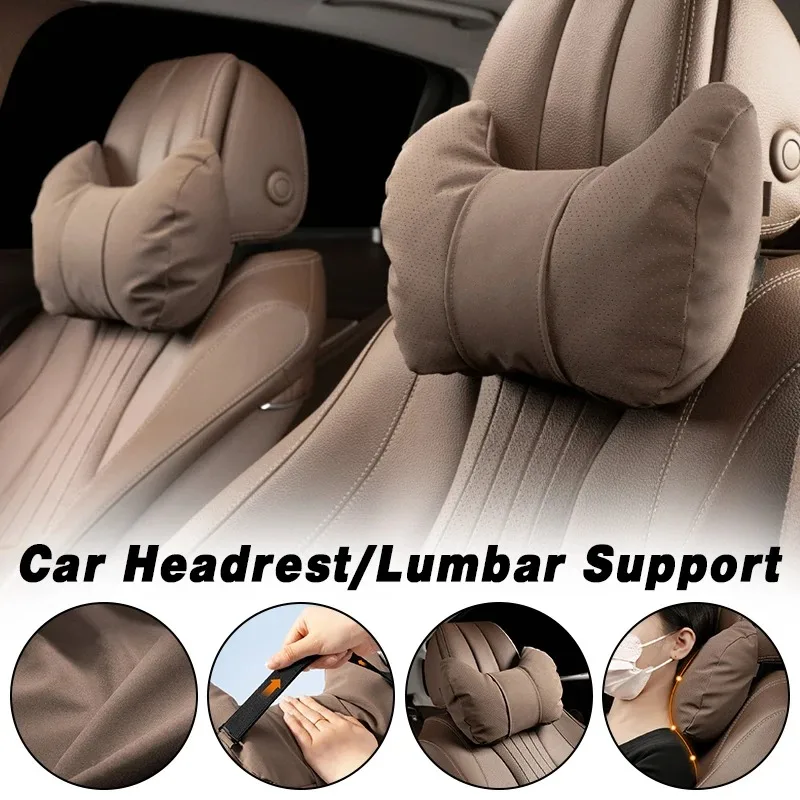 Suitable for Automotive Headrest Maybach S-Class Pillow Car Mercedes-Benz Tesla Neck Protective Pillow Comfortable Waist Cushion