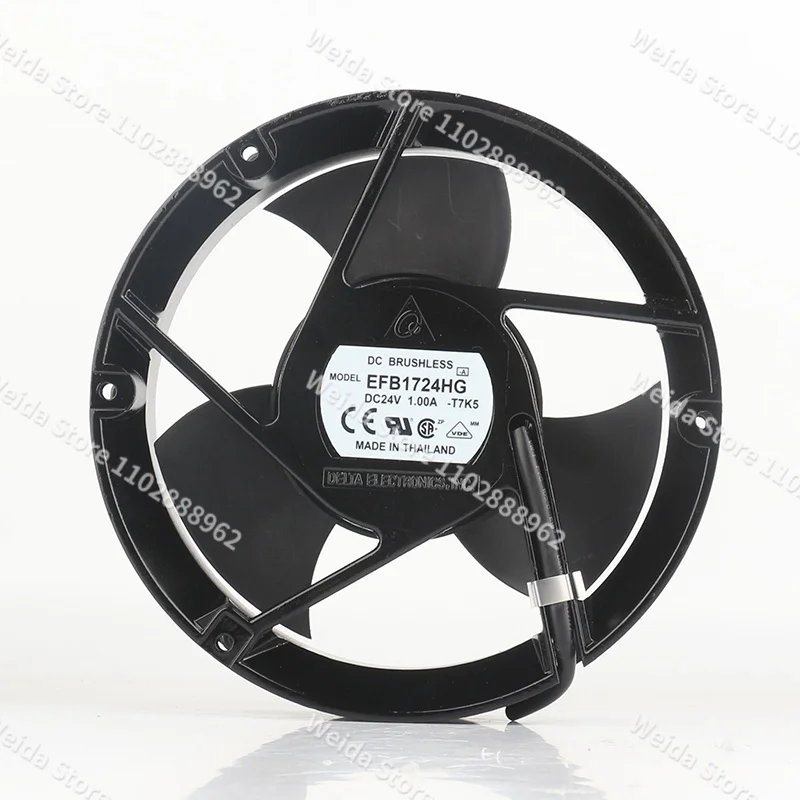 New Delta 17CM inverter Large air volume server full round 172X172X51MM EFB1724HG cooling fan DC24V 1.00A