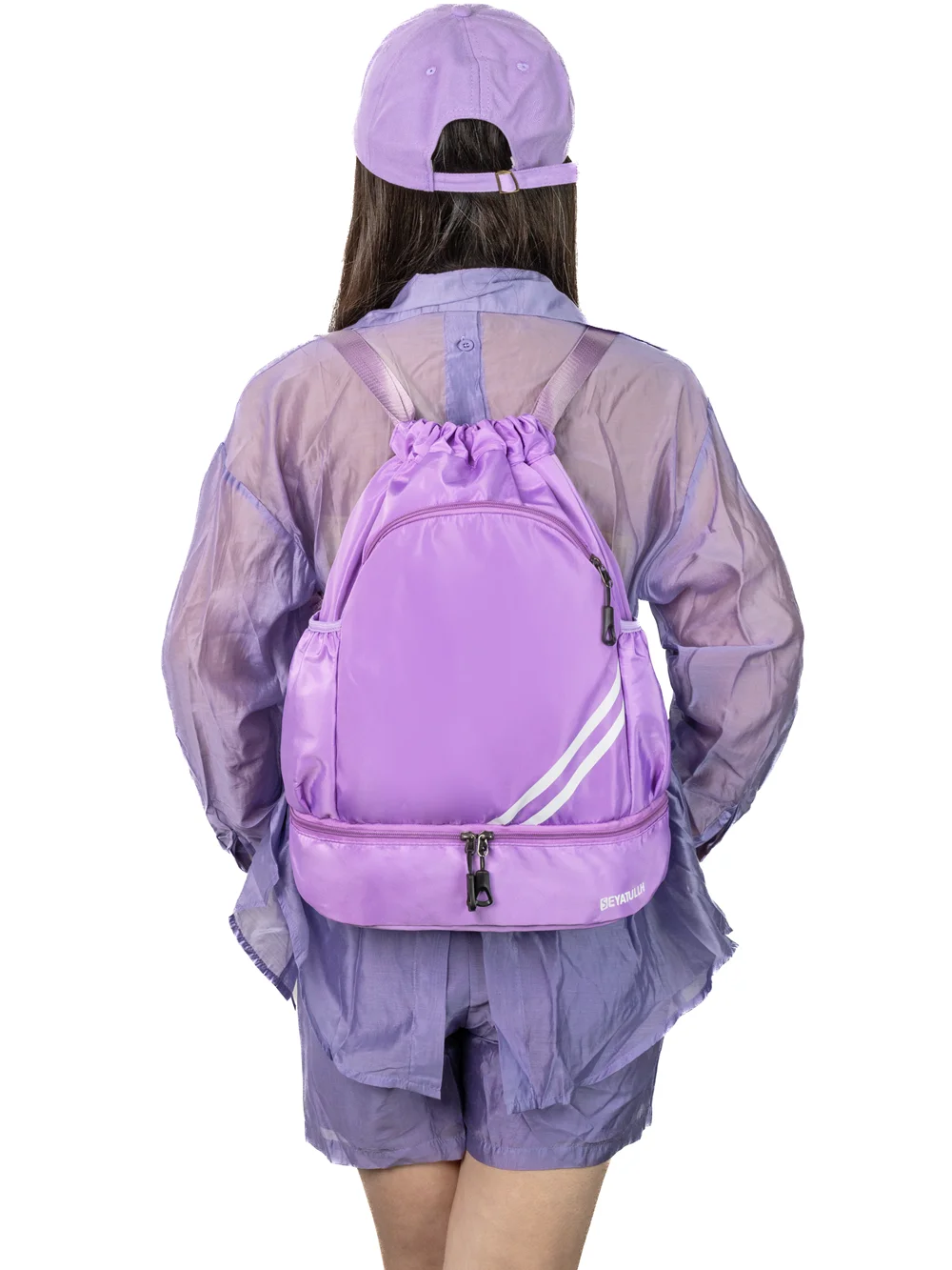 男性と女性のための巾着フィットネスバックパック、バスケットボールのジムバッグ、旅行、収納バッグ、トレーニング、サッカー、サッカー、スポーツ、アウトドア