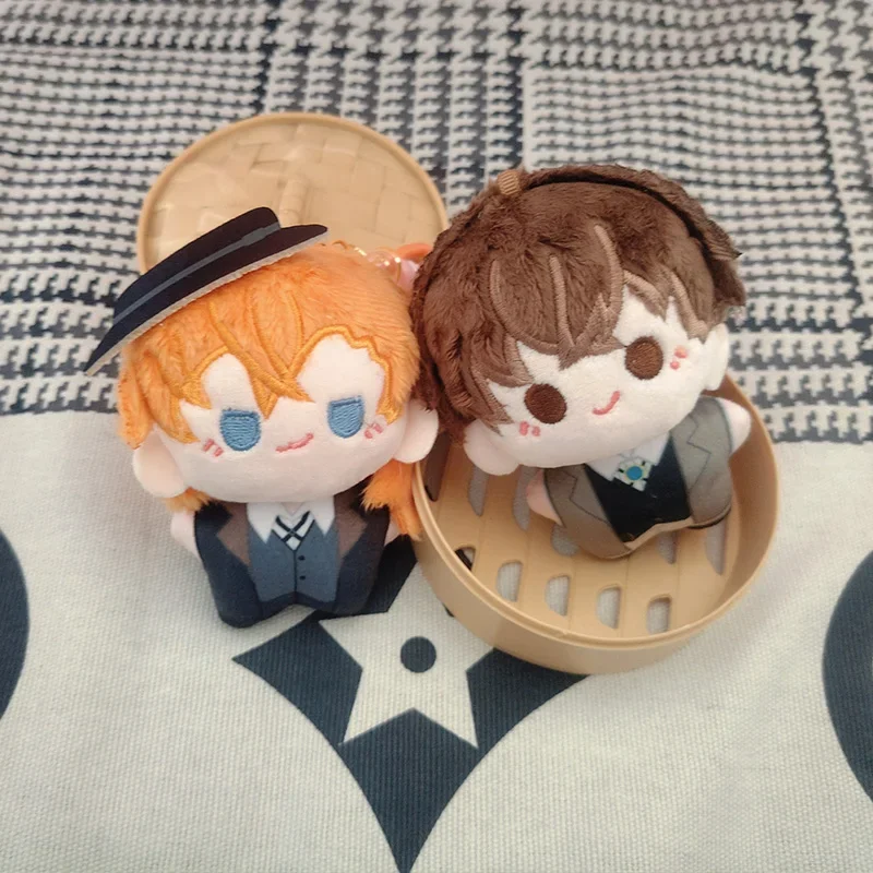 

Dazai osamu Nakahara Chuuya Cosplay Plush Dango Doll Keychain Cartoon Figures Maumet Stuffed Toys Bag Pendant Keyring Anime Gift