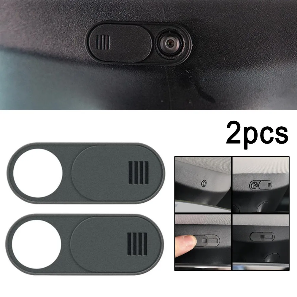 2pcs Car Webcam Covers For Tesla For Model 3/Y 2017-2021 Interior Camera Webcam Covers Easy To Install Automobile Accessories