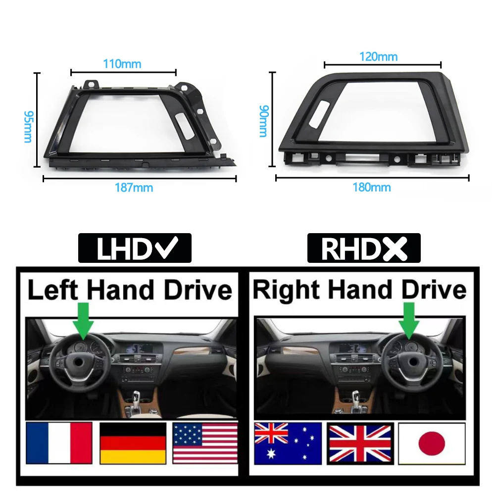 LHD Left Right Air Conditioning AC Vent Grill Outlet Panel Frame Trim For BMW 3 4 Series F30 F31 F34 F35 F32 F33 F36 F82 F83