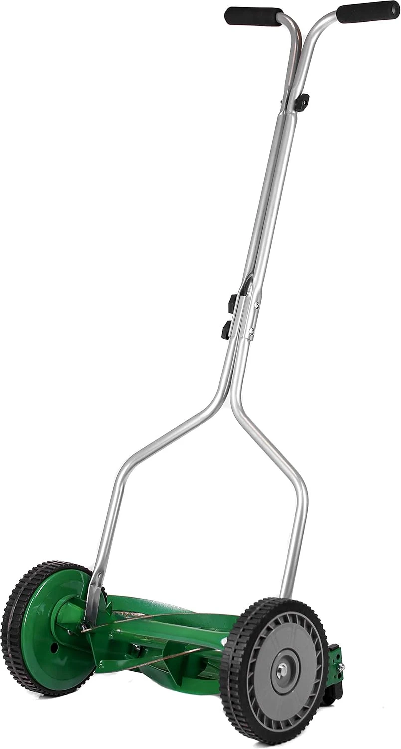 

Lawn Mower Outdoor Power Tools 304-14S 14-Inch 5-Blade Push Reel , Green