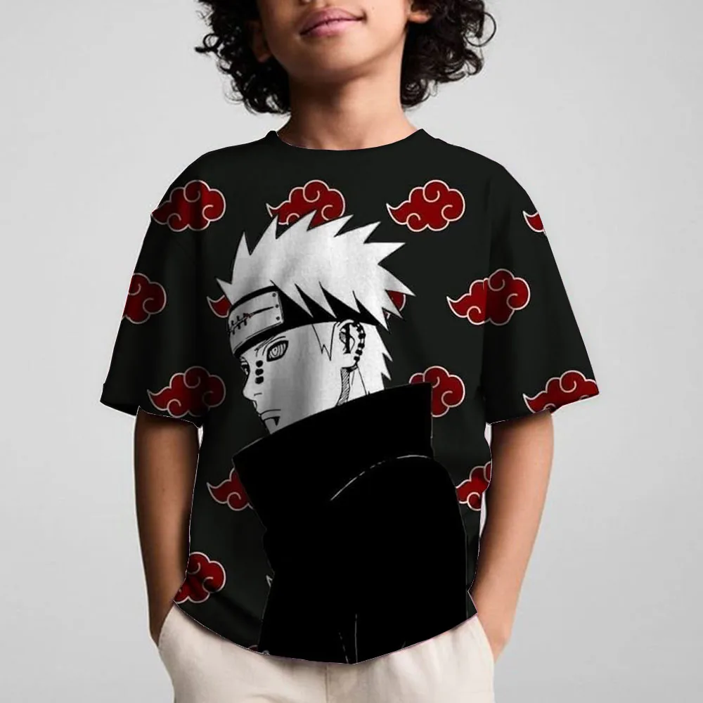 Camiseta de Naruto estilo Harajuku para hombre, ropa de gran tamaño Y2k, elementos esenciales de tendencia, moda de alta calidad, novedad de 2024