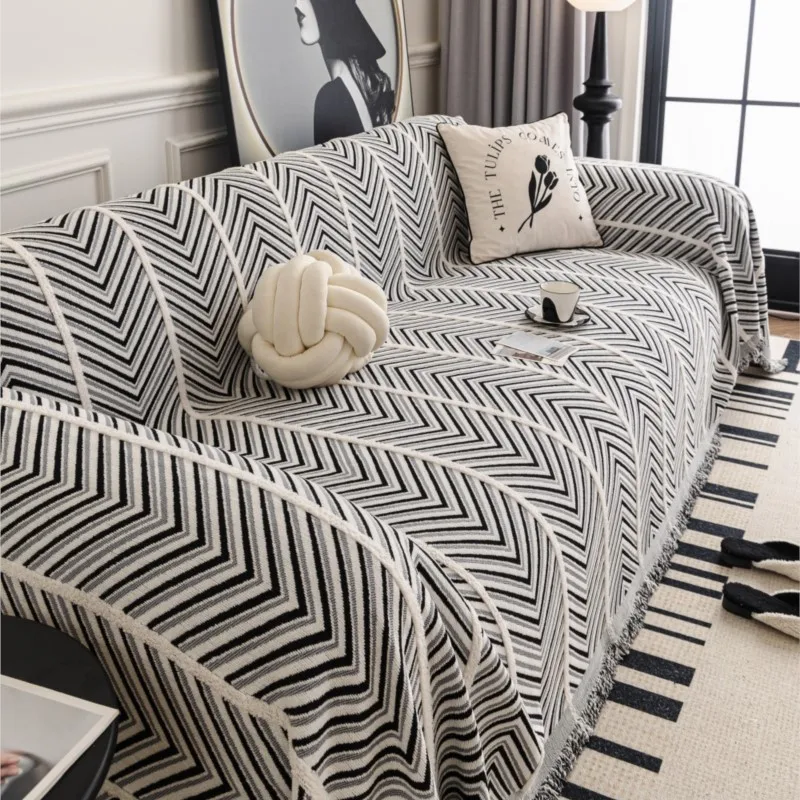 

Всесезонный чехол для дивана из синели, чехол для кошки, устойчивый к царапинам, пылезащитный чехол для дивана, универсальный волнистый узор, коврики для диванного одеяла